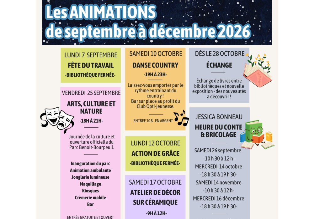 Animations de la Municipalité 
