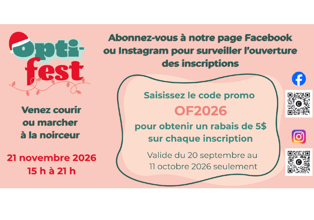 Inscriptions à l’Opti-Fest 2026