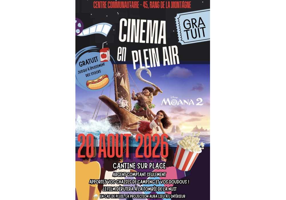 Cinéma en plein air 