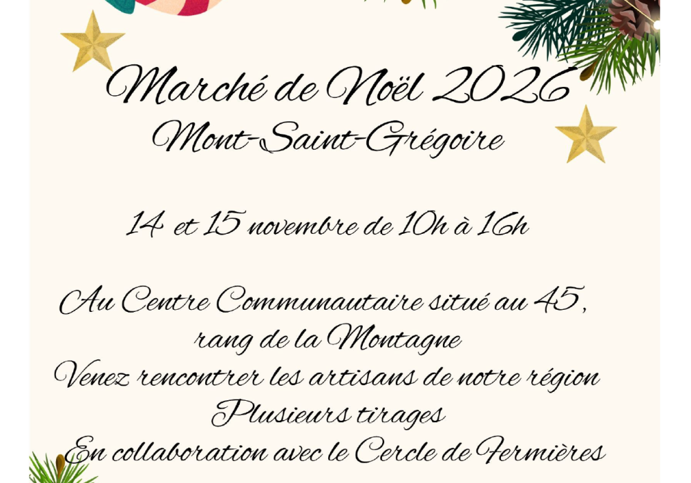 Marché de Noël 2026