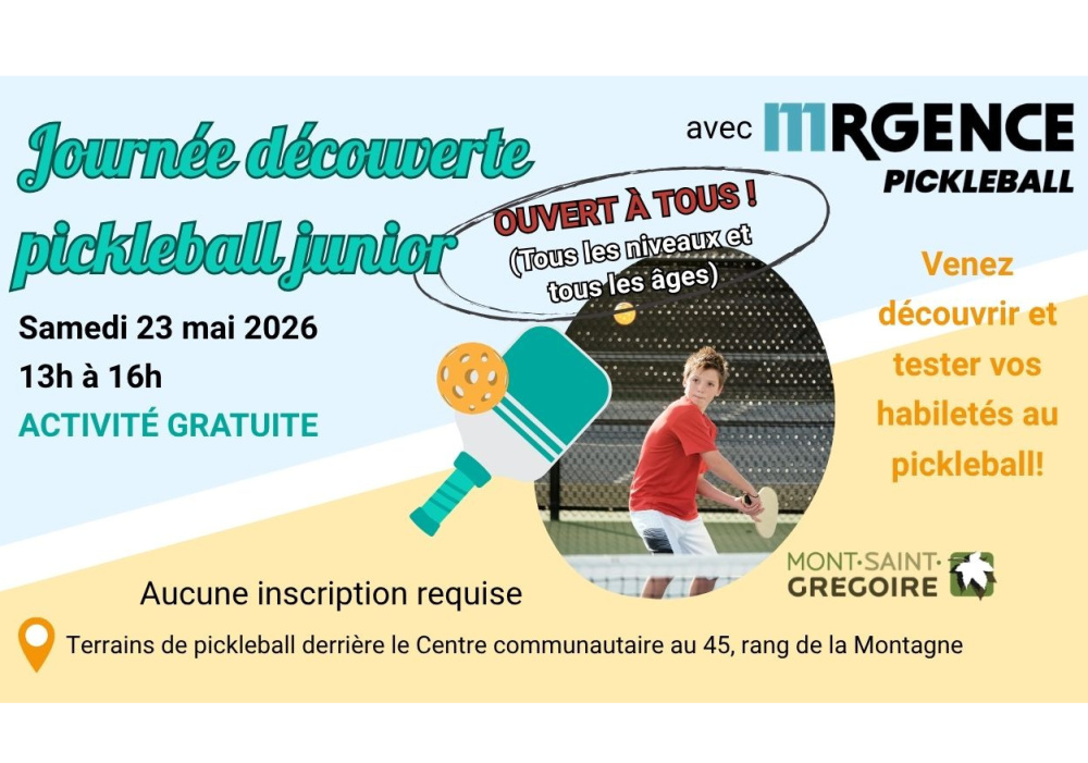 Journée découverte pickleball junior