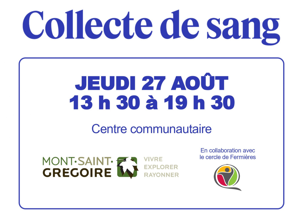 Collecte de sang Héma-Québec