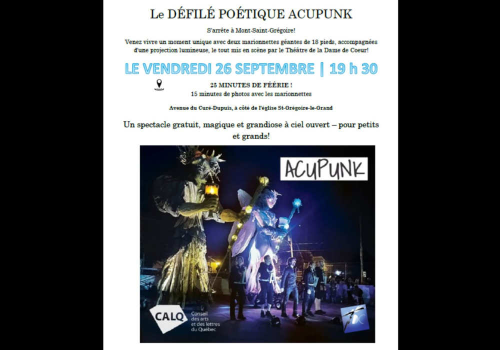 Défilé poétique Acupunk