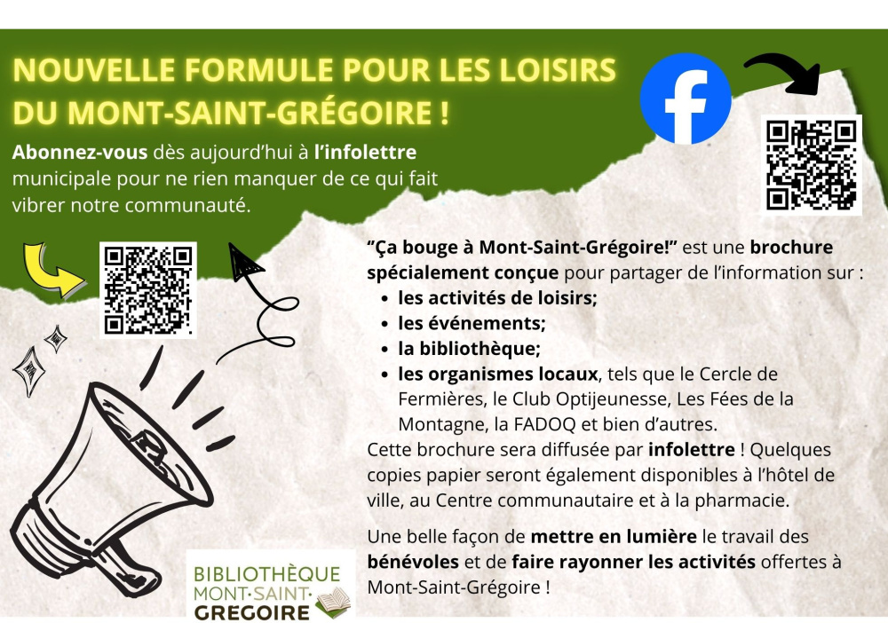 Nouvelle formule pour les loisirs de la Municipalité