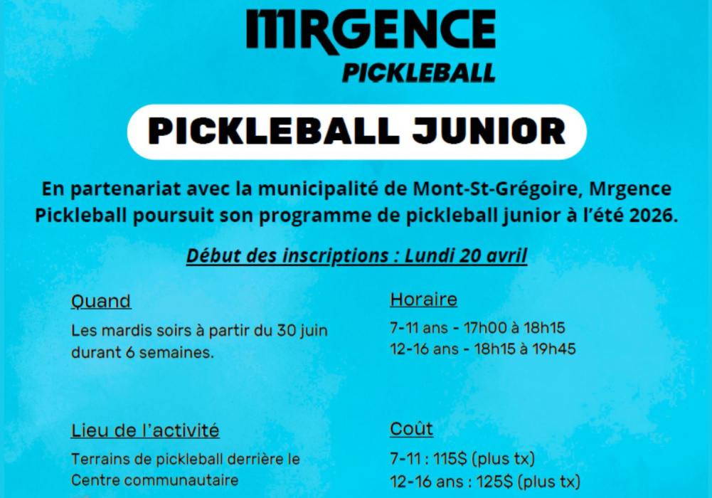 Session pickleball junior