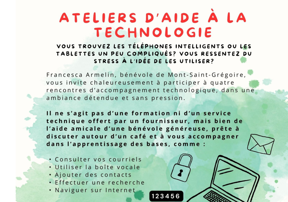 Atelier d’aide à la technologie