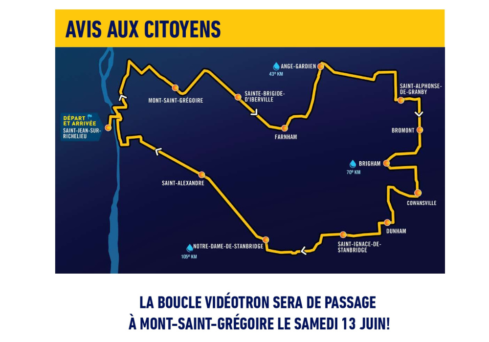 Passage de La Boucle - Grand défi Pierre Lavoie