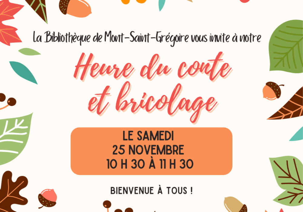 Heure du conte et bricolage 